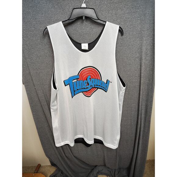 Tune Squad Jersey XL Space Jam Basketball Mesh Tank Top Looney Tunes White - Picture 2 of 8